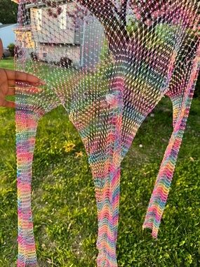 Rainbow Studded Bathing Suit Coverup!